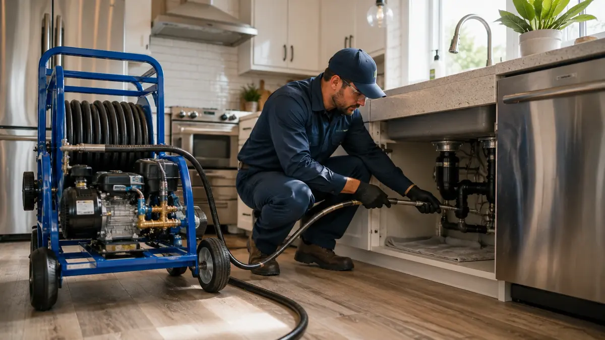 Kitchen Drain Hydro Jetting in Claremont